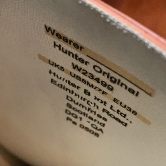 Orange - Teracotta Color Hunter Rain Boots - Picture 3 of 3